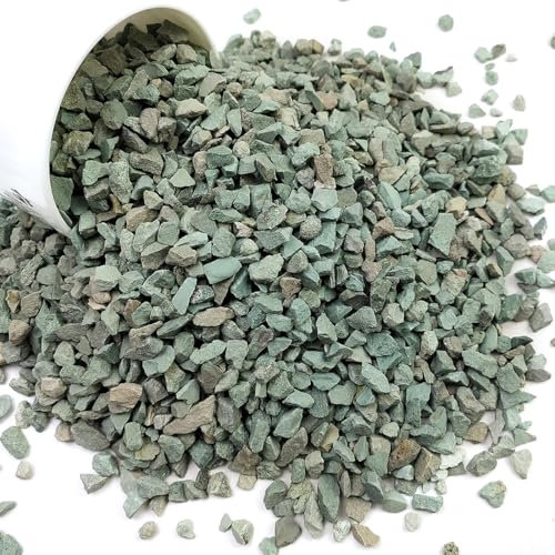 YISZM Sukkulenten und Kaktus Grün Zeolith Felsen Dekosteine Kieselsteine für Zimmerpflanzen Bonsai Feengarten Vasen Füllstoffe Terrarium 4,5 kg