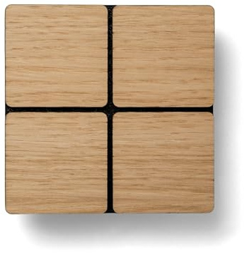 smattex smarter Wandtaster Lichtschalter Wandschalter. Automatisierung Steuerung per App Siri Alexa Google. Matter over Thread. Insta Push Button Modul. Edle Holzoptiken (Eiche (lackiert))