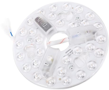 ZJchao Kit de Luz LED para Ventilador de Techos, 15W, Luz Redonda, Diseño Moderno, 5.3 Pulgadas, 3000K, 4200K, 6500K, 3 Colores, Reemplazo para Ventiladores de Techo