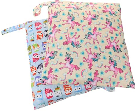 FUNNETOYU 2 Piezas Bolsa Reutilizable para y Ropa Mojada Organizador con Doble para Viaje Playa Yoga y Gimnasio