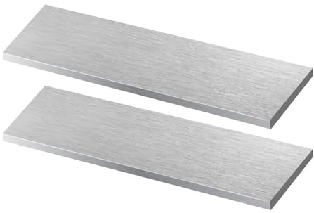 2 pezzi profilo piatto in alluminio 6061 – Asta piatta in alluminio 3 mm x 10 mm x 305 mm – Materiale piatto piatto in alluminio per costruzione, mobili, fai da te e industria