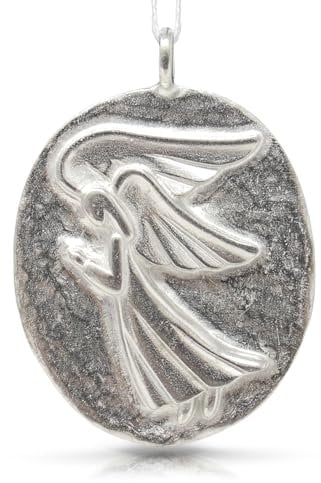 Vilmain Danforth Engel-Ornament aus Zinn, 3,8 cm, handgefertigt in den USA