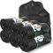 BOLSAS DE RESIDUOS 120L - negro, 200 bolsas - 8 rollos - Resistente al desgarro - Bolsa de residuos XXL - Tipo 100 Extra - 70 µ - 700x1100 mm Bolsa de basura de alta resistencia