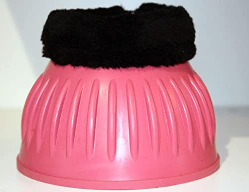 Euroriding Hufglocken Gummi Plüsch pink S