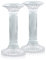 Ner Mitzvah Kerzenhalter aus Kristallglas, 17,8 cm hoch, 2 Stück