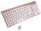Shiwaki Desktop Slim 2.4G Teclado Inalámbrico Teclado para PC Laptop Numérico Teclado - Oro Rosa