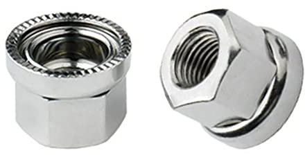 2pcs M9 Bike Bicycles Track Wheel Nuts Wheels Hub Axle Integrated Washer