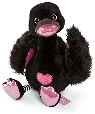 NICI Kuscheltier Love Schwan 50 cm schwarz I Plüschtier für Mädchen, Jungen & Babys I Flauschiges Stofftier zum Kuscheln, Spielen & Schlafen – 48269