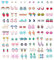 LOLIAS 60Paires Acier Inoxydable Enfants Mignon Boucles D'oreilles Filles Femmes Clou D'oreilles Hypoallergénique Assorties Animaux Fleur Fruits Perle Minuscules Boucles Ensemble