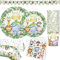 Wild One Birthday Party Supplies Decoration Tableware for 24 Guests, Jungle Safari Theme Paper Plates Cups Napkins Tablecloth and Banner for Kids Boy Girl 1st Animal Birthday Dinnerware Set