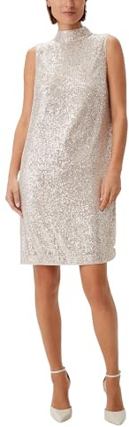 Comma Mesh-Kleid mit Pailletten