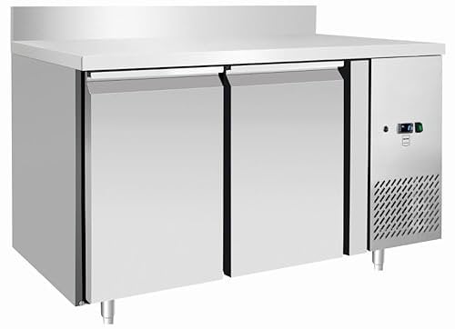 METRO Professional Mesa refrigerada GCC2100BS, 215 L, refrigeración por aire, 250 W, descongelación automática, con cerradura y cajones frigoríficos