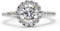 Michooyel 1,0 ct Moissanit-Verlobungsring, 925er-Sterlingsilber, Diamant-Ehering-Ring, umgeben von D-Farbe, VVS-Klarheit, Moissanit-Schmuck für Frauen, verstellbar