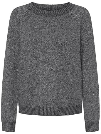 VERO MODA Damen Pullover 10221006 Asphalt S