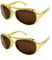 XNIVUIS 2 Stück Goldbrillen Brille 70er Hustler Rapper Hiphop, Rock-Style-Brillen, Rockstar Style Gläser 50er Jahre Verkleidung Rockstar Brille, für Cosplay Fasching Karneval Thema Party (Gold)
