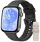 Huawei WATCH FIT 3, Display AMOLED 1.82, Ultra-sottile, Monitoraggio Completo del fitness, Monitoraggio Salute 24h, Compatibilità con iOS Android, Chiamate Bluetooth, Nero+WATCH FIT3 Strap White