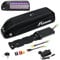 Adaluolo 36V Ebike Battery, 36V 10AH Electric Bike Lithium Battery Hailong Bicycle Batteries with 2A Fast Charger and BMS, Indicator Light, Safe Lock, 4 Pin Base Plate (36V 10AH 4 Pin No USB for 750W)