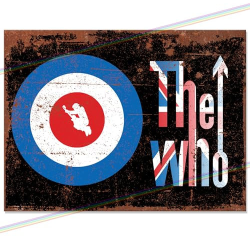 TW Logo Music Metal Signs for Mancave, Shed, Garage, Kitchen, Man Cave. Gift for Birthday, Christmas, Xmas. Retro Vintage Reproduction Memorabilia Tin Signs. 20cm x 15cm #MS704-M