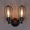 SSNCcNC Amerikanischen land stil Wandleuchte 2-Flammig Vintage Wandlampe Retro Industrial Wandbeleuchtung Antik Art Wandleuchten Loft Schlafzimmer Wohnzimmer Badezimmer Retro Lampe E27