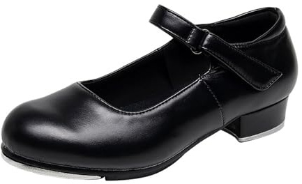 Zenithuxe Steppschuhe Damen.Erwachsene Steppschuhe.Schwarze Tanzschuhe Schnüren.Geeignet für Anfänger.
