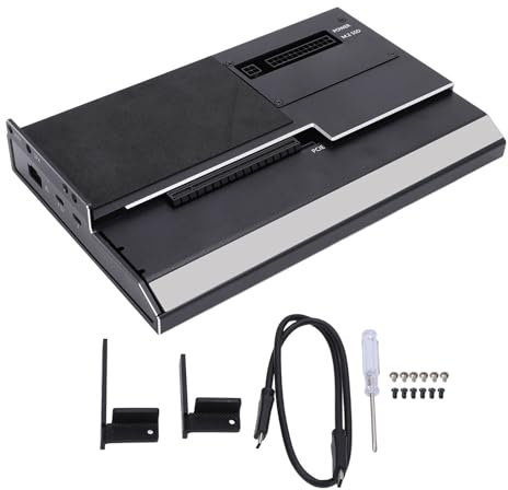 Externe GPU-Dockstation mit Aluminiumlegierung, USB4.0 40 Gbit/s, PD 60 W, M.2 Nvme SSD-Steckplatz, RJ45, PCIe X16, 2 TB3-Anschlüsse, Daisy Chain, SFX/SATX-Netzteil