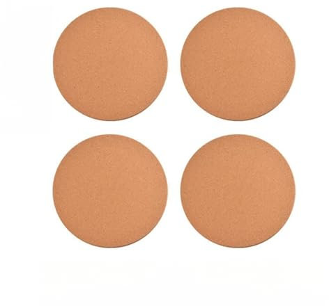 Cork Mats for Hot Pans, Heat Resistant Table Mats for Hot Pots, Non Slip Table Placemats and Coasters for Pot Holders, Dishes, 16cm Set of 4