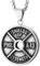 COOLSTEELANDBEYOND Homme Acier Inoxydable Philippiens 4:13 Pendentif Collier - Bouclier de Force Poids Assiette Médaille