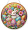 Yiminu.DS Ostern Diamond Painting Anhänger 5D für Erwachsene, Kaninchen Diamond Painting Erwachsene, Hängende Ornament Bastelset Set
