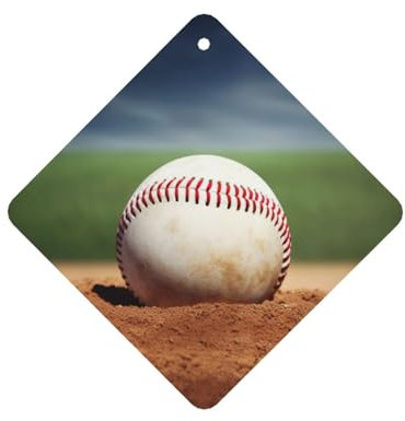 6 Stück Auto-Lufterfrischer zum Aufhängen, Duftkarten, Aromatherapie-Tabletten, Baseball-Auto-Innenspiegel-Anhänger, Geschenke für Damen und Herren