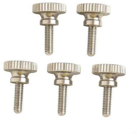 Reliable M2 5 GB834 Rändelschrauben aus Edelstahl für Glasverriegelung 5 Stück (M2,5x8)