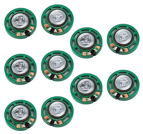 KEALLANS 10 Pezzi 1/4 W 0,25 W 8 Ohm 27 MM Altoparlante Magnete Esterno Rotondo Altoparlante Amplificatore Suono Accessori per Altoparlanti