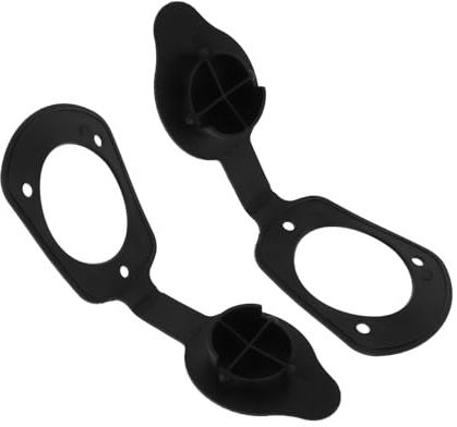 BESPORTBLE Guarnizione Portacanna in Gomma Nera 2 Pezzi per Barca | Porta Canne Barca, Kayak Rod Holder, Supporto Stabile Antiscivolo, Uso Pesca