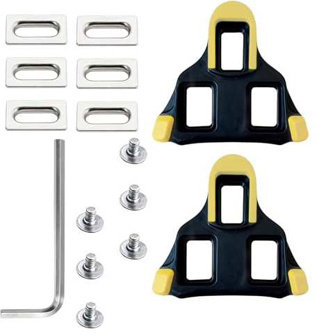 HDFHDF 1 Set von 15 Stück Shimano SPD Cleat Fahrrad-Cleats Mountainbike Schuh Schloss Kompatibles SPD-System Straße Fahrrad Schuh Schloss Schuh Klemme Zubehör Look Rennrad Straße Fahrrad Pedal