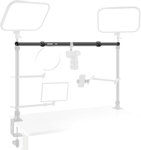 NEEWER 85-150cm Horizontaler Boom Arm nur für NEEWER NK002 NK003 Overhead Tisch Kamera Halterung Rig Webcam Ständer, Teleskopischer Querarm für Handyhalterung LED Licht Videoaufnahmen Streaming, NK009