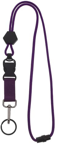 ELAYARD Lanyard mit Metallschlüsselring Verstellbares Sicherheits Nackenband für Bürogebrauch und Outdoor Ausweishalter Handyhalter