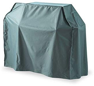 Lumaland Grillabdeckung Grill Abdeckhaube 183 x 68 x 133 cm - Wasserdicht - Reißfestes Oxford 600D Gewebe - 280 g/m² - Schutzhaube, Abdeckplane für Gasgrill - Windfest, UV-beständig - in Grün/Grau