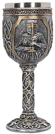 GYFHMY 2 Ensemble de Chevalier gobelet Armure samouraï Haute Rouge vin Verre personnalité Cadeau bière Paladin en Acier Inoxydable Coupe Game Thrones Lunettes Marchandise médiévale