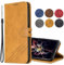 MRSTER Case Compatible with iPhone 11, Premium PU-Leather Flip Wallet Cover Phone Case for Apple iPhone 11 2019 (6.1 inch). HX Retro Yellow