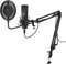 uRage HD-Mikrofon “Stream 800 HD”, schwarz, Ständer, Mikrofonspinne & Arm, Streaming, Gaming, Podcast, Music Recording, youTube, Video, Dual-Screen-Popfilter, USB-Port, 2,5m Kabel, 20 Hz - 16 kHz