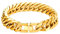 Bandmax 18k vergoldet Armkette 23cm für Männer Jungen, 12mm massive Herren Panzerkette Armband schwere Panzerarmband dicke Gliederarmband Armschmuck Accessoire für Weihnachten Geburtstag