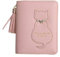 Oyccen Chat Mignon Portefeuille Femme Porte-Monnaie Gland Fermeture Éclair Pochette Court Porte-Cartes