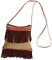 NET TOYS Hübsche Indianer-Tasche in Wildleder-Optik - Braun 19 x 20 cm - Lässiges Damen-Kostüm-Zubehör Western Girl - Geeignet für Fasching & Kostümfest