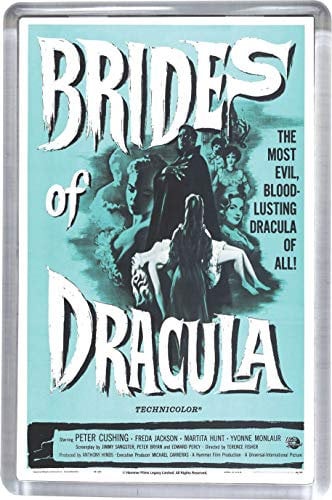 Hammer Horror Brides of Dracula Movie Poster Fridge Magnet 5 x 7.5 cm