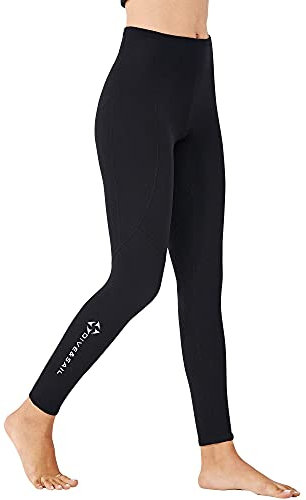 EUPTE 2mm Diving Wetsuit Pants Swimming Pants Leggings for Women Men (women, M)