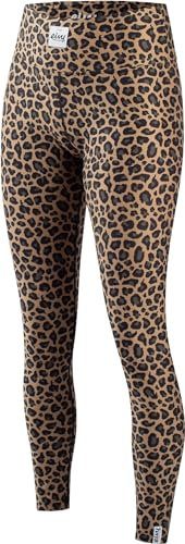 Eivy Damen Icecold Tights Leggings, Leopard, M EU