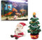 Mini Weihnachtsbaum Weihnachtsmann Aquarium Ornament,Harz DIY Aquarium Deko Resin Crafts Weihnachts Tisch Kleine Garnele Fisch Schildkröte Tank Bonsai Landschaftsbau Dekor Umweltfreundlich Zubehör