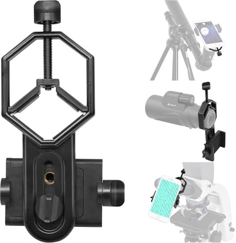 Tydeux Metall-Smartphone-Teleskop-Adapter, Kamerahalterung, universelle Handyhalterung, funktioniert mit Teleskop-Spektiv-Mikroskop, Monokular-Fernglas