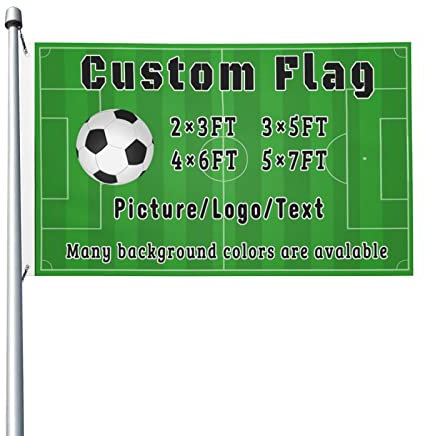 SXLONG Personalised Flags - Custom Flags 2ftx3ft, 3ftx5ft, 4ftx6ft, 4.7ftx7ft - Custom Flag Banner for Garden Outdoors for Birthday/Holiday/Christmas