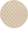RugVista Starstruck Teppich - Beige Teppich Ø 150 Moderner, Rund Teppich