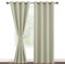 DWCN Tende Termiche Isolanti per Interni, 2 Pezzi Tende Camera da Letto Coprente Moderne con Occhielli, Beige Chiaro, 140x245 CM (Larghezza x Altezza)